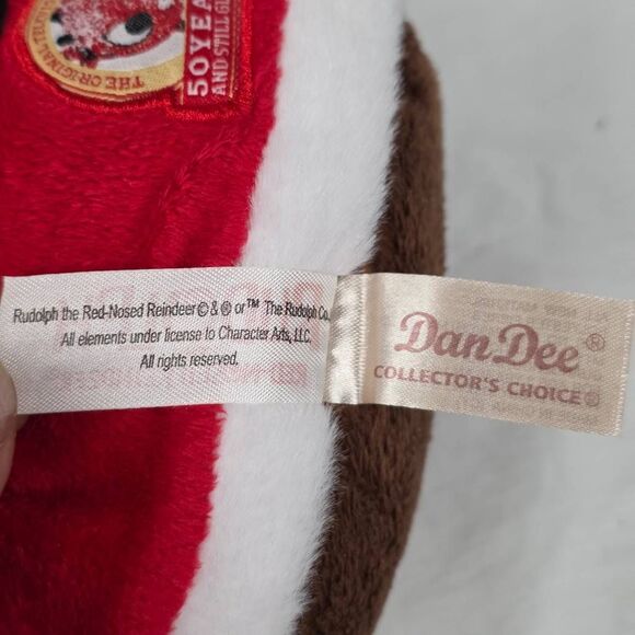 DanDee Rudolph 50th Anniversary Santa Plush Reindeer - Picture 7 of 7
